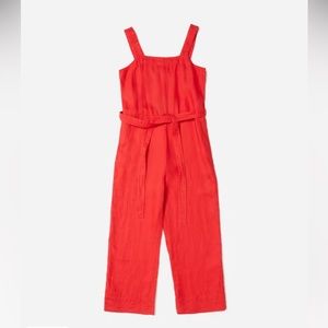 Everlane square neck linen jumpsuit